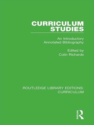 cover image of Curriculum Studies